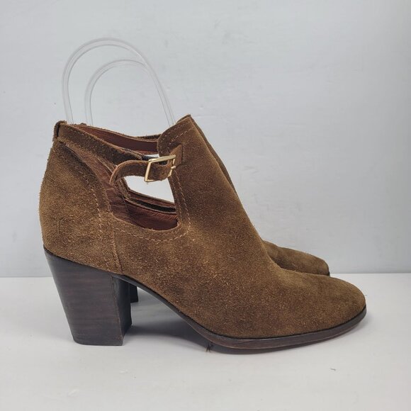 Frye Shoes - Frye Meghan Women's Chestnut Suede Shootie Ankle Boots 3471356 US Size 8.5B